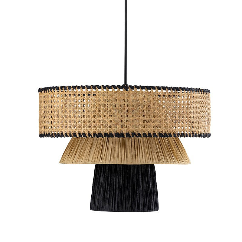 Ritta Modern LED Pendant Light Rattan Bedroom Living Room