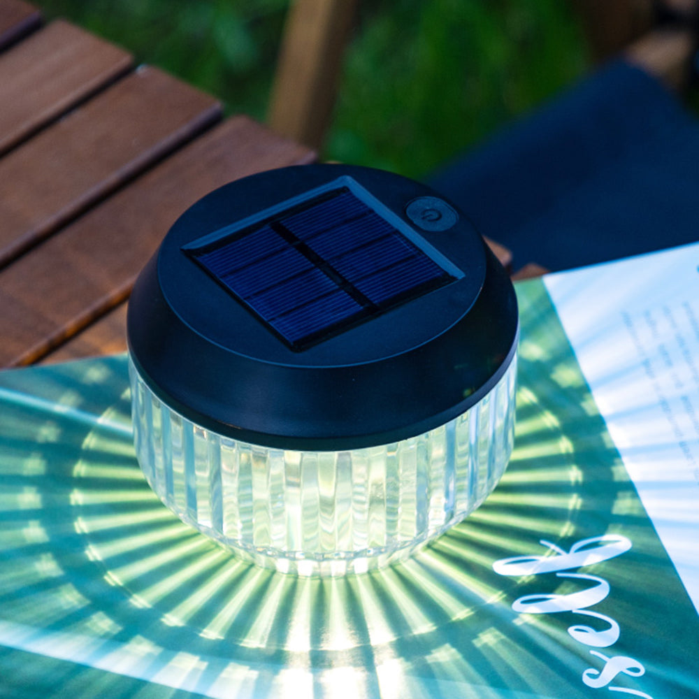 Orr Outdoor Solar Powered Table Lamp, 2 Pcs, 4.3"