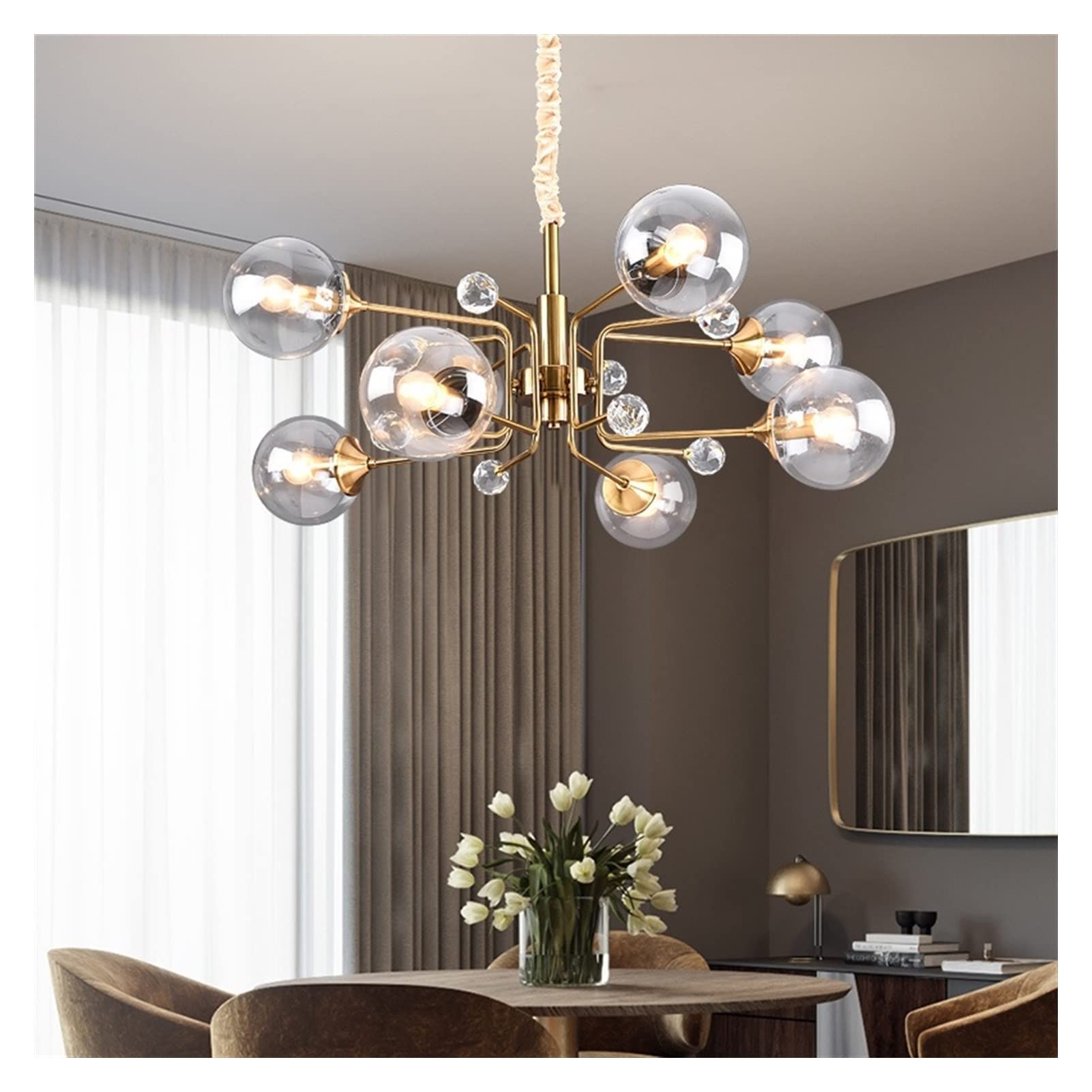 Valentina Nordic Modern Chandelier Metal Living Room