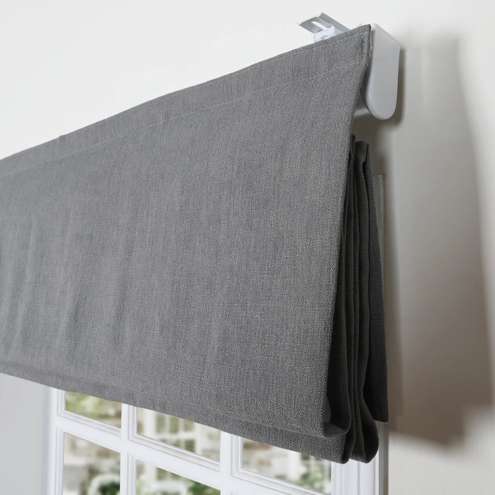 Loomy Linen Roman Shade Cordless