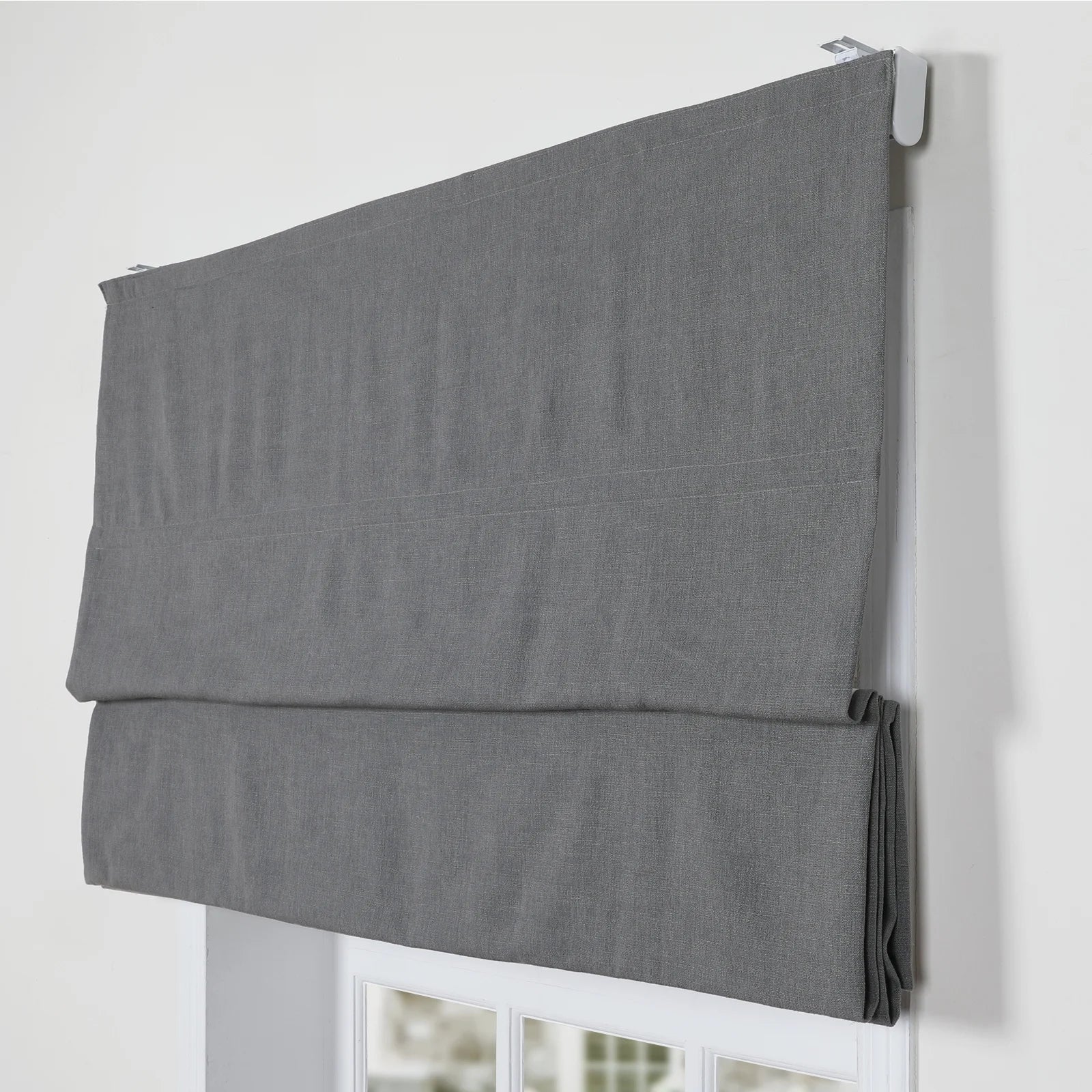 Loomy Linen Roman Shade Cordless