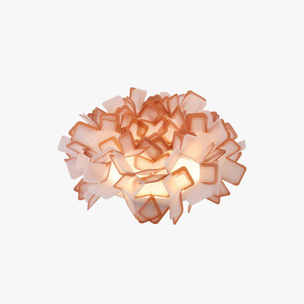 Morandi Art Deco Flower Acrylic Flush Mount Ceiling Light 7 Colors