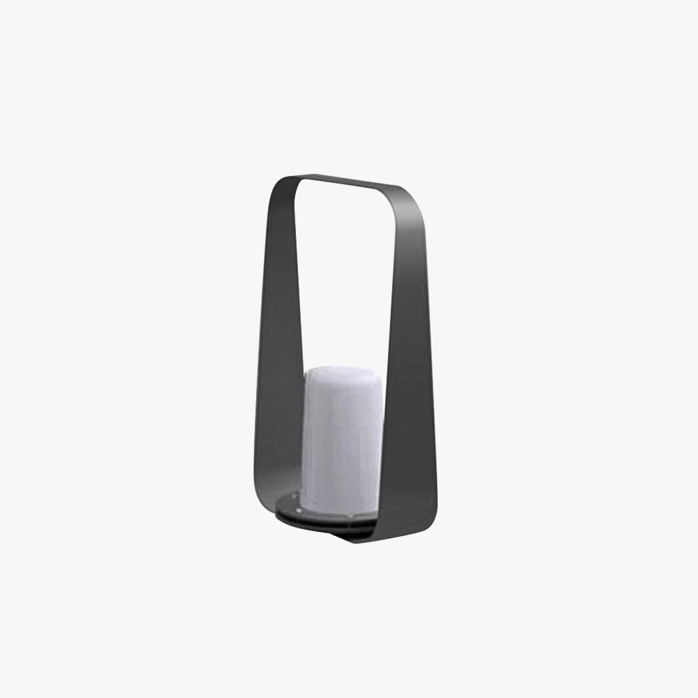 Orr Minimalist Portable Rechargeable Lamp de Table, Coffee/Gray
