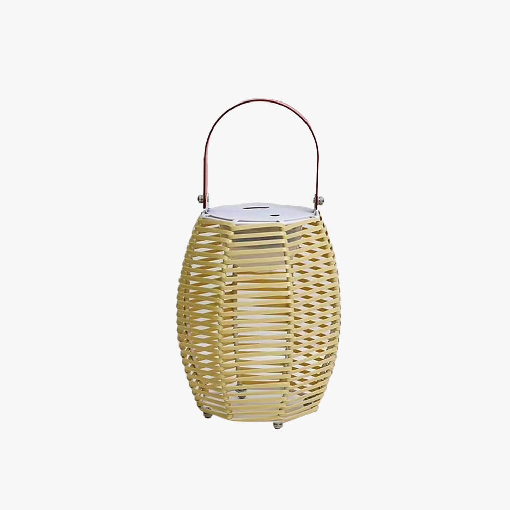 Orr Retro Lantern Solar Metal Outdoor Floor Lamp,