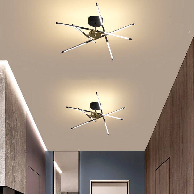 Edge Modern Linear Metal Acrylic Ceiling Light