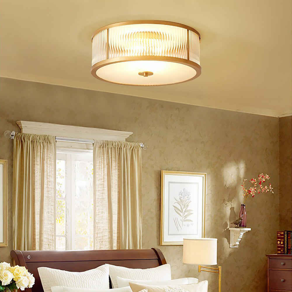 Alessio Modern Art Simple Flush Mount Ceiling Light Glass Bedroom