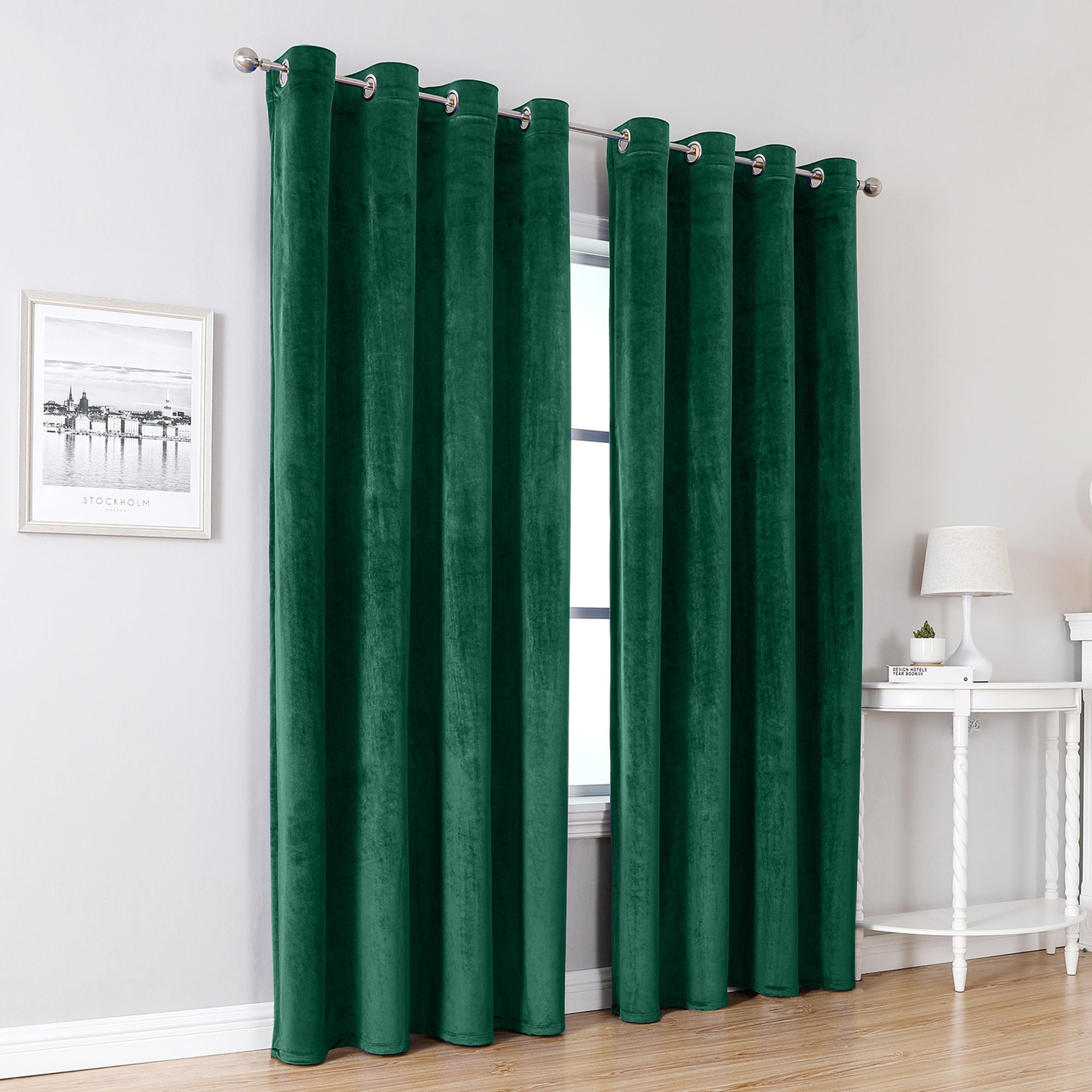 Modern Velvet Solid Colorful Blackout Thermal Curtains