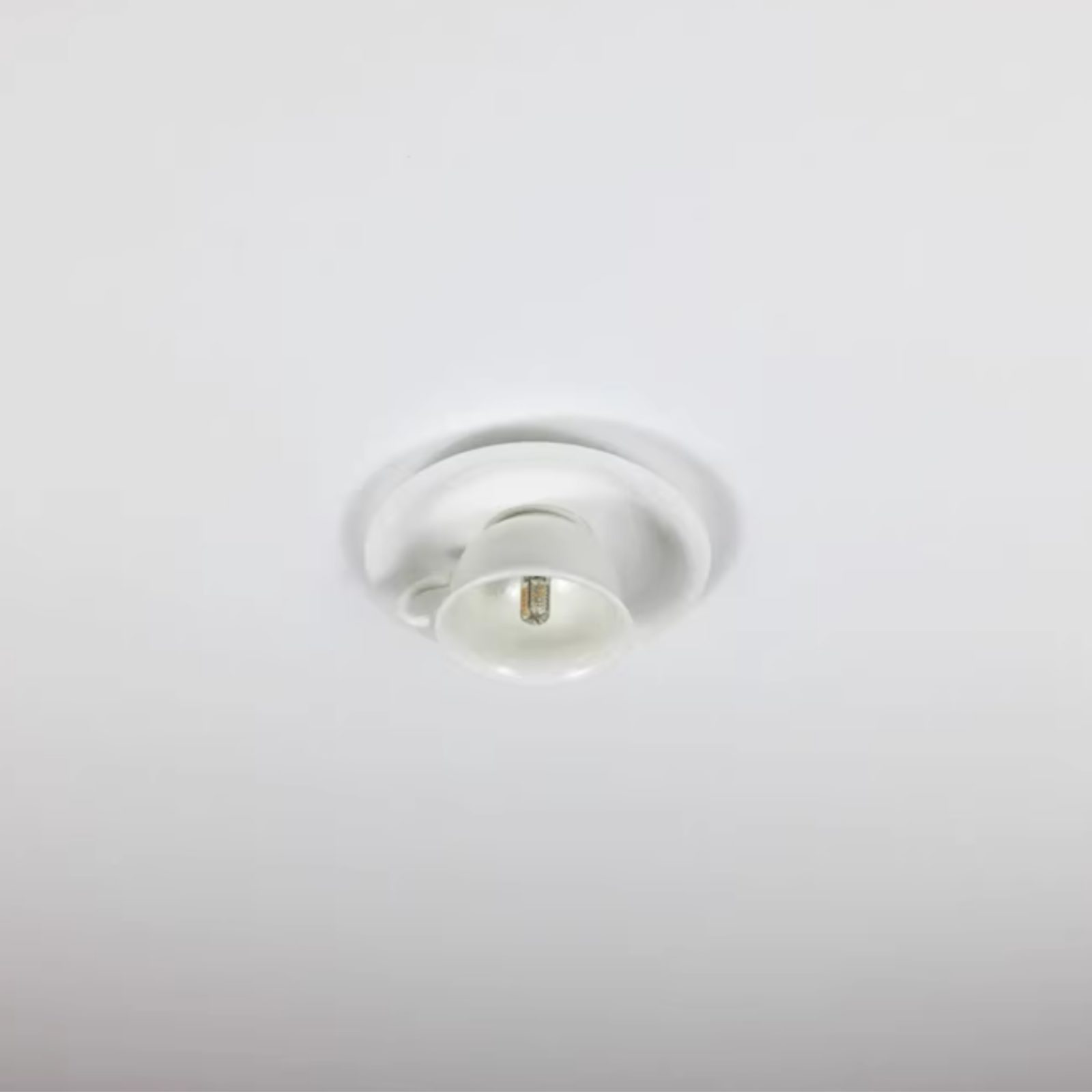 Cairns Pure Cup Ceramic Flush Mount Ceiling Light Living Room