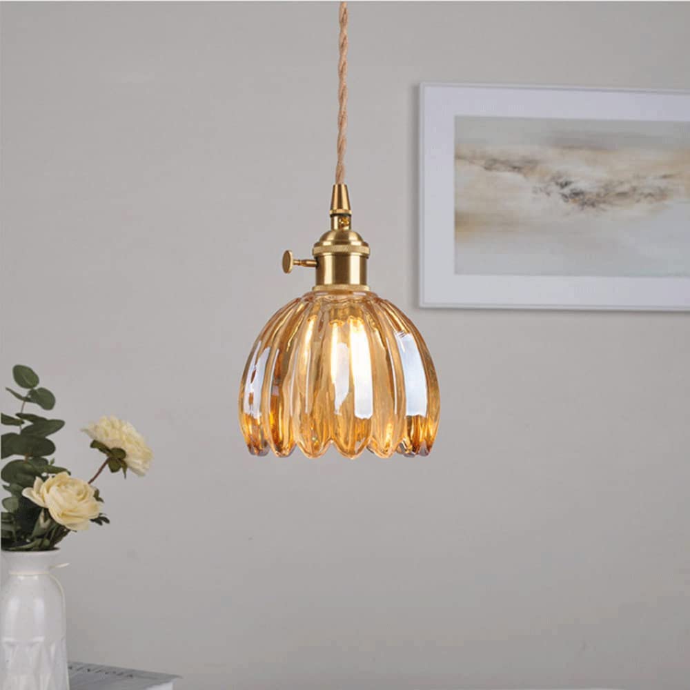 Hailie Retro LED Pendant Light Glass Living Room