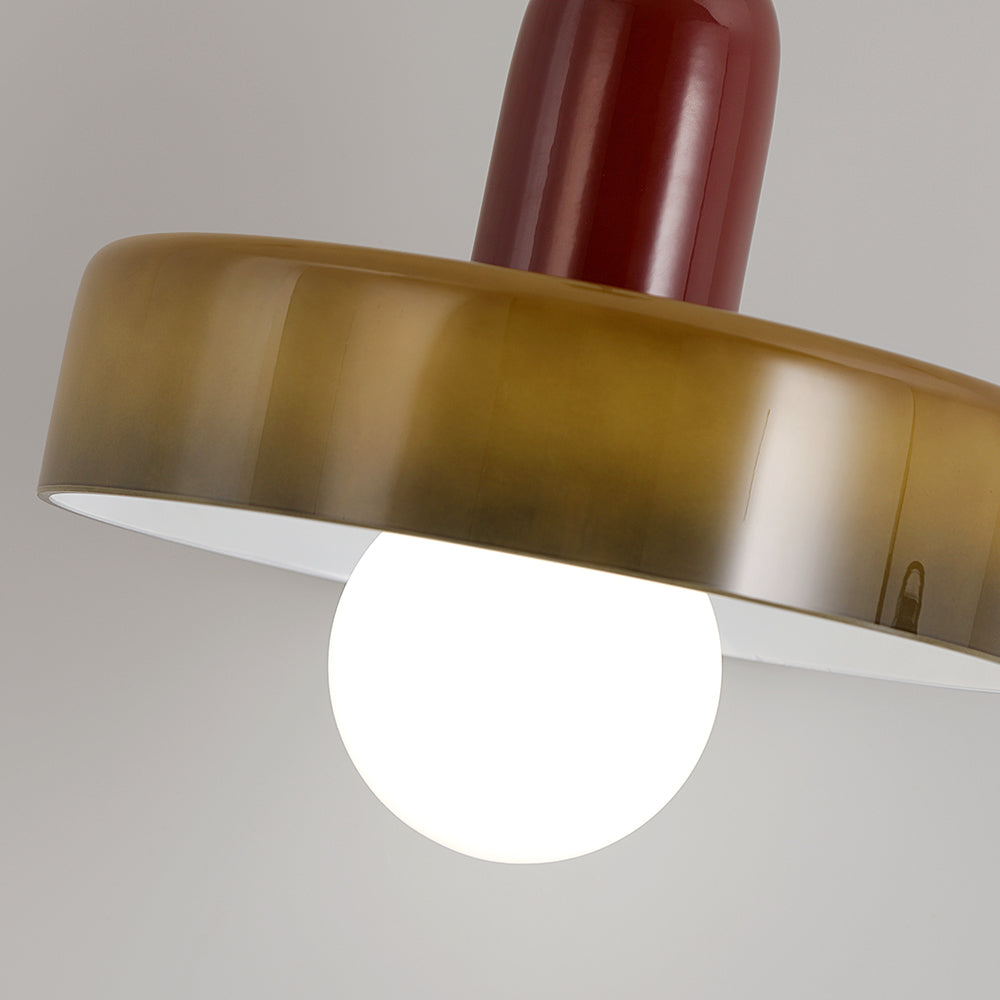Morandi Vintage LED Glass Pendant Light, Multicolor