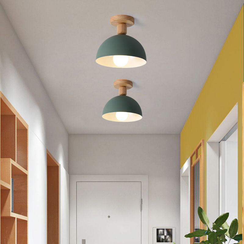 Ozawa Modern LED Ceiling Light Fixtures Wood/Metal Living Room