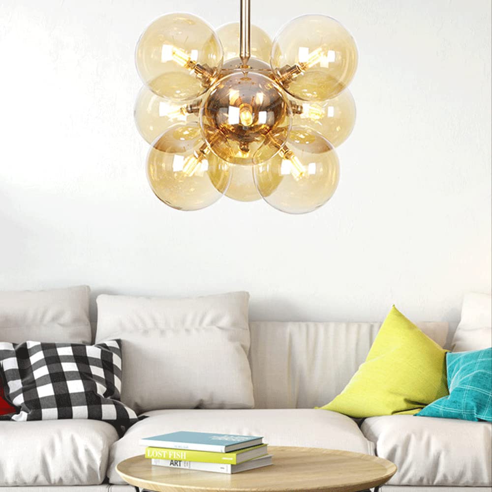 Valentina Minimalism Round Pendant Light Metal/Glass Bedroom