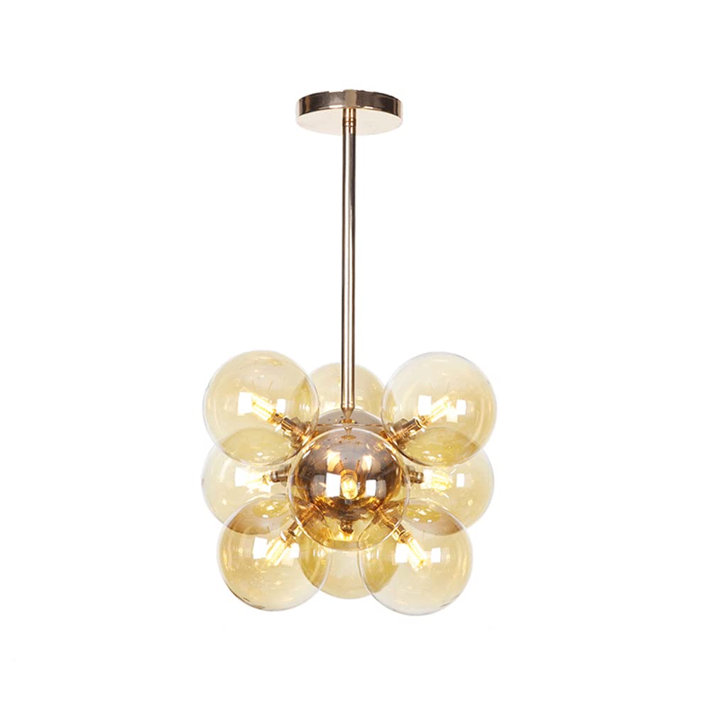 Valentina Minimalism Round Pendant Light Metal/Glass Bedroom