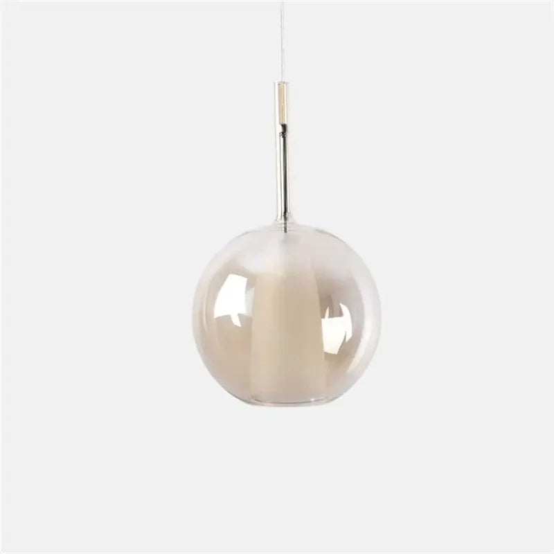 Hailie Modern Sphere LED Pendant Light Glass Dining Room