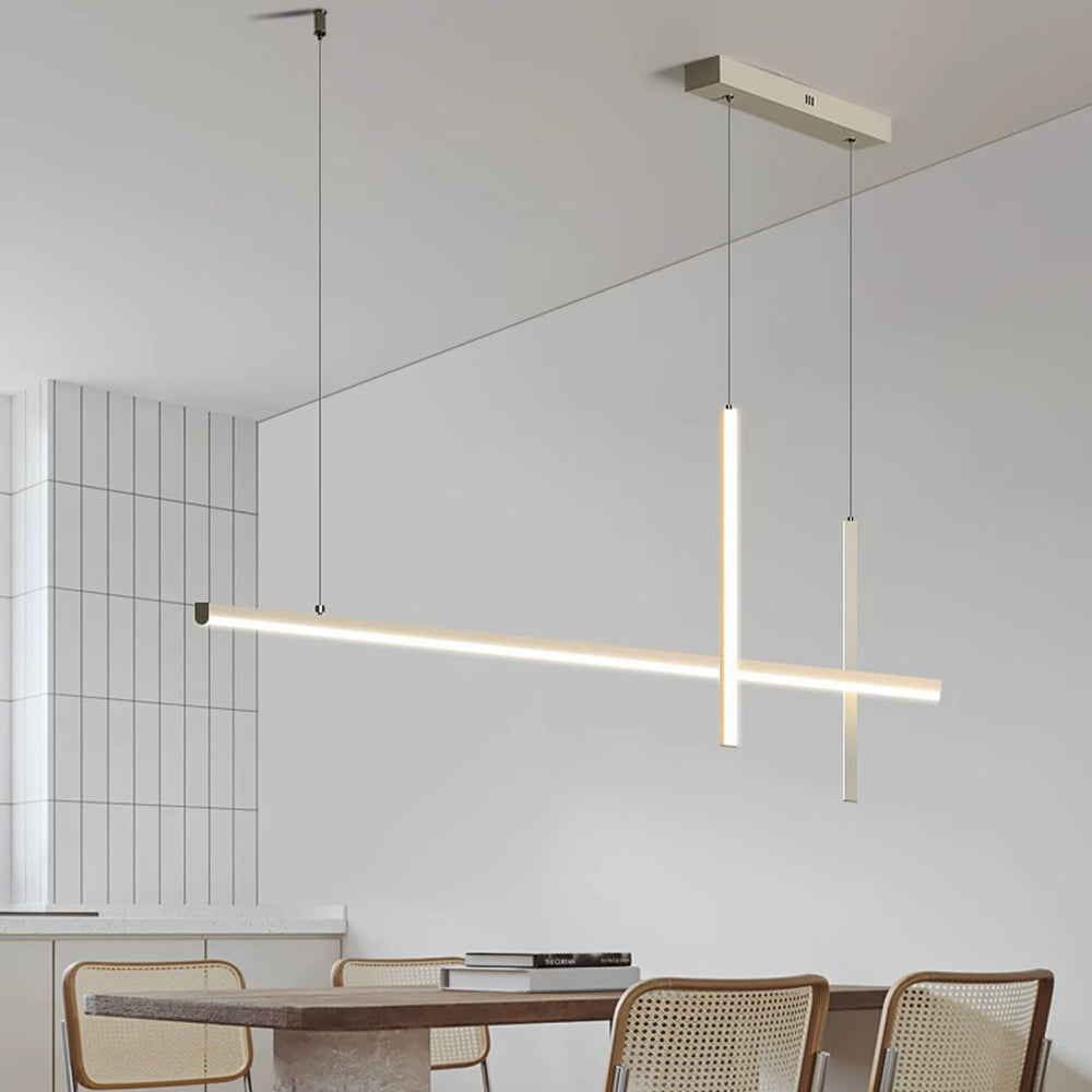 Edge Modern Pendant Light Metal/Acrylic Black/White Dining Room