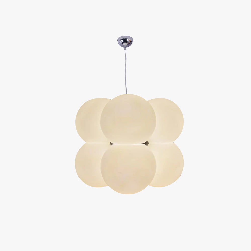 Valentina Minimalist Sphere Pendant Light White Metal/Acrylic Bedroom