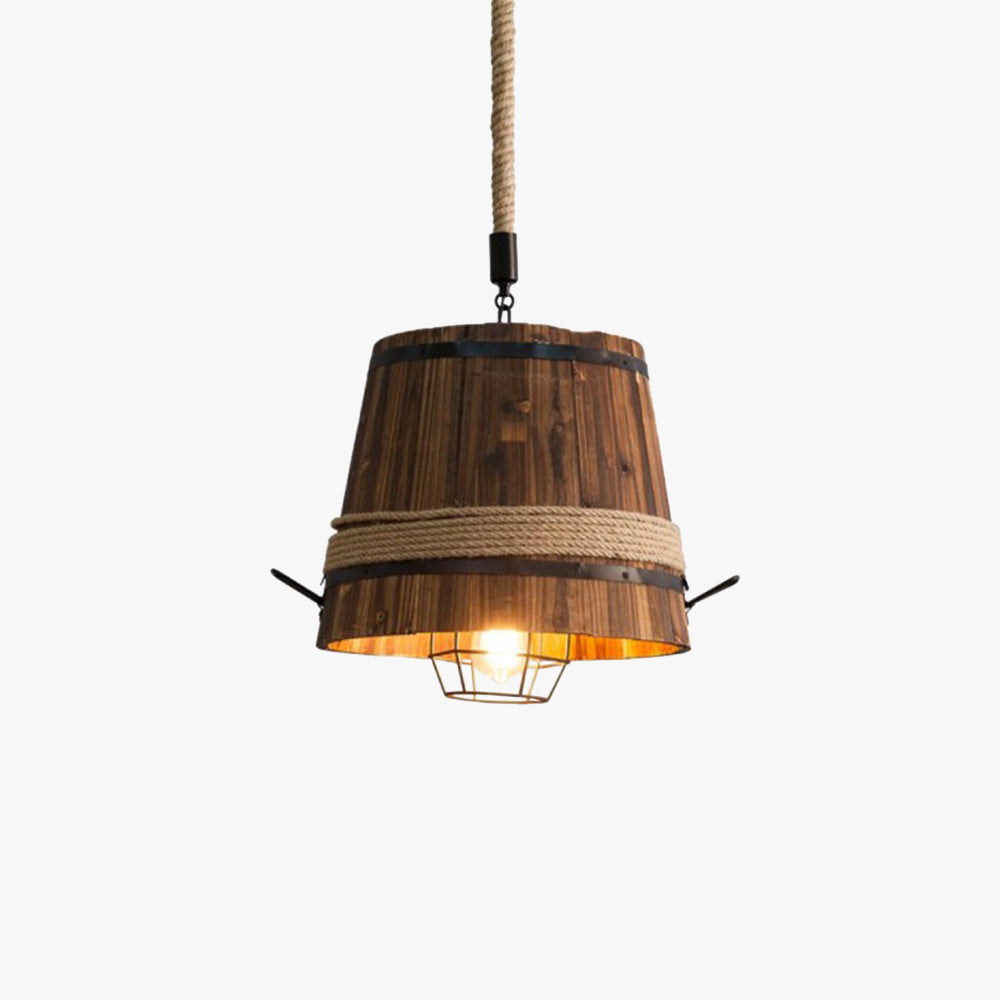 Austin Designer LED Pendant Light Wooden Bar Counter Dining Room