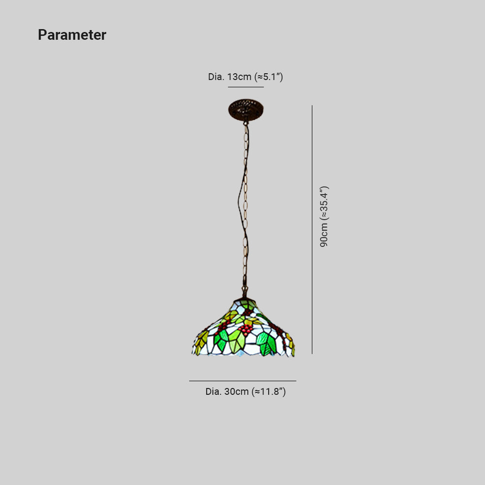 Eryn Designer Pendant Light Multicolor Metal Glass Dining Room