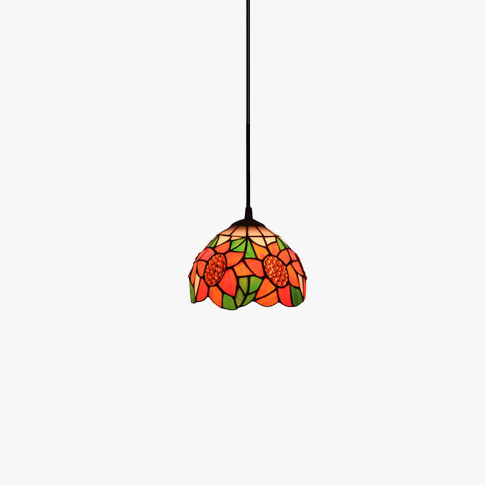 Eryn Retro LED Pendant Light Multicolor Metal Glass Living Room