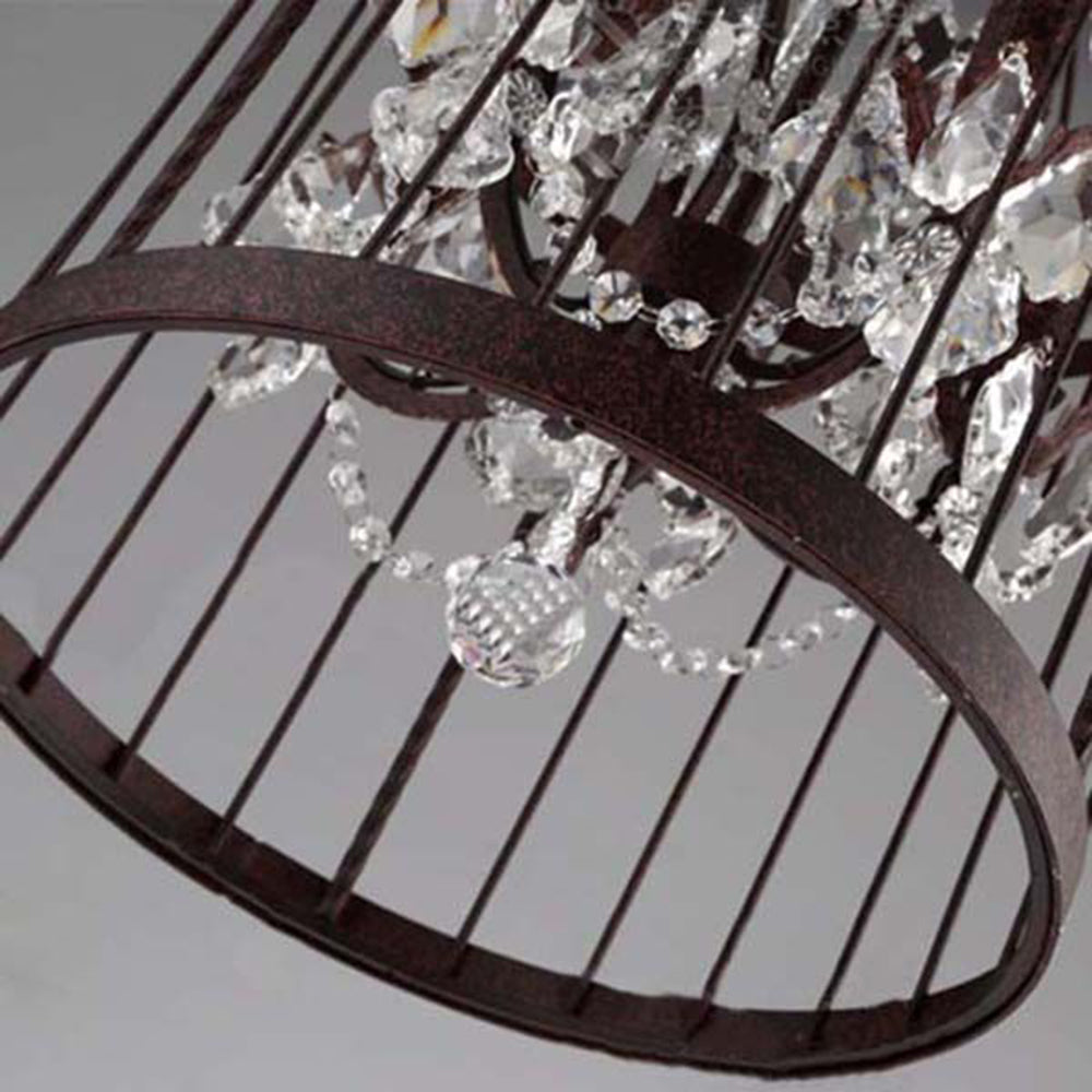 Cooley Designer Industrial Vintage Birdcage Pendant Light