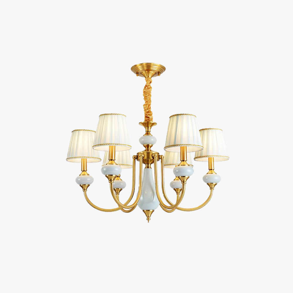 Alessio Retro Elegant Fabric Chandelier