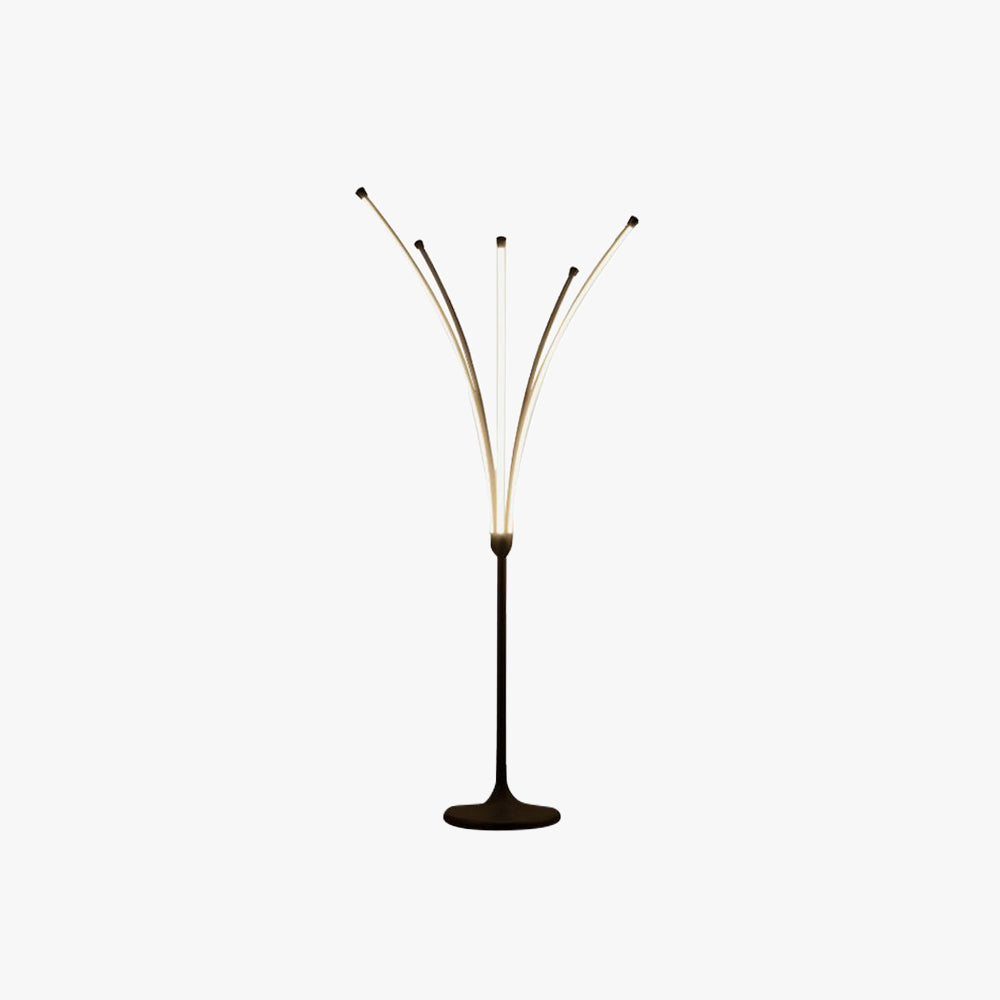 Edge Minimalist Designer Tree-Like Floor Lamp, Metal/Acrylic