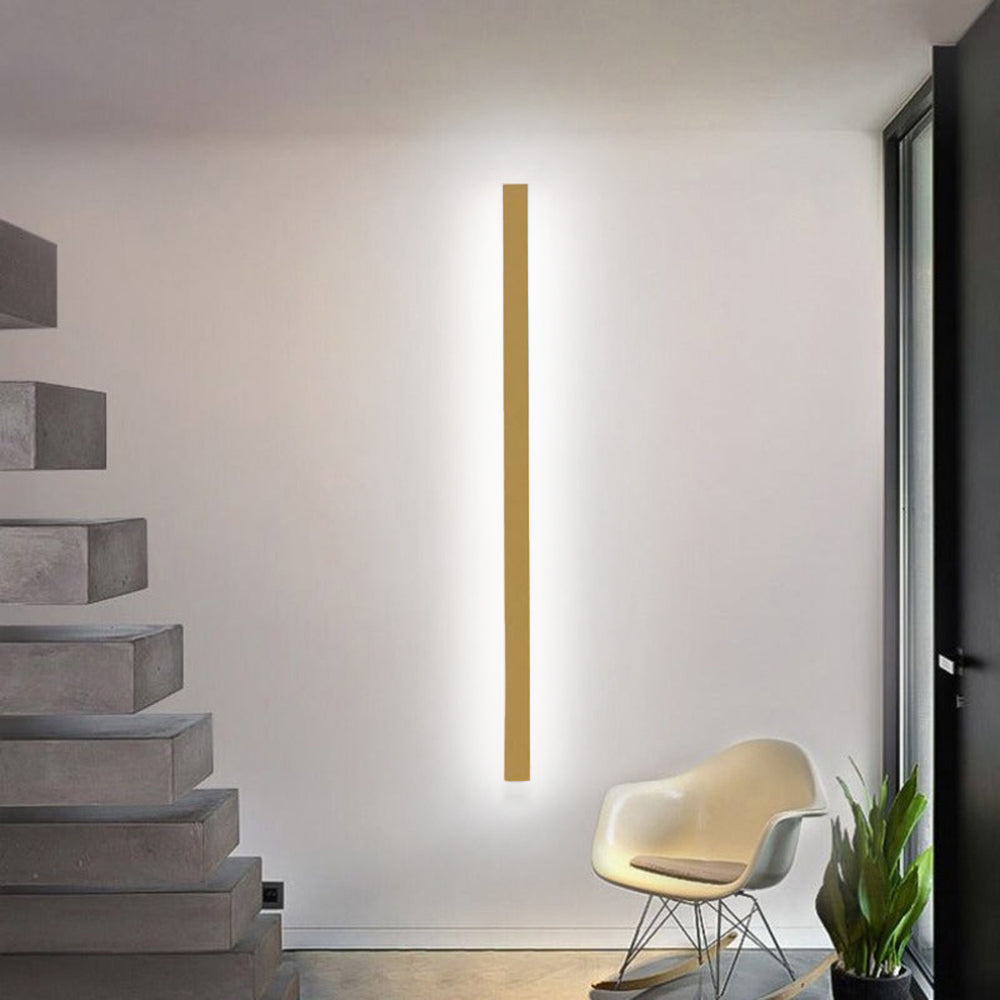 Edge Minimalist Linear Metal Acrylic Wall Lamp