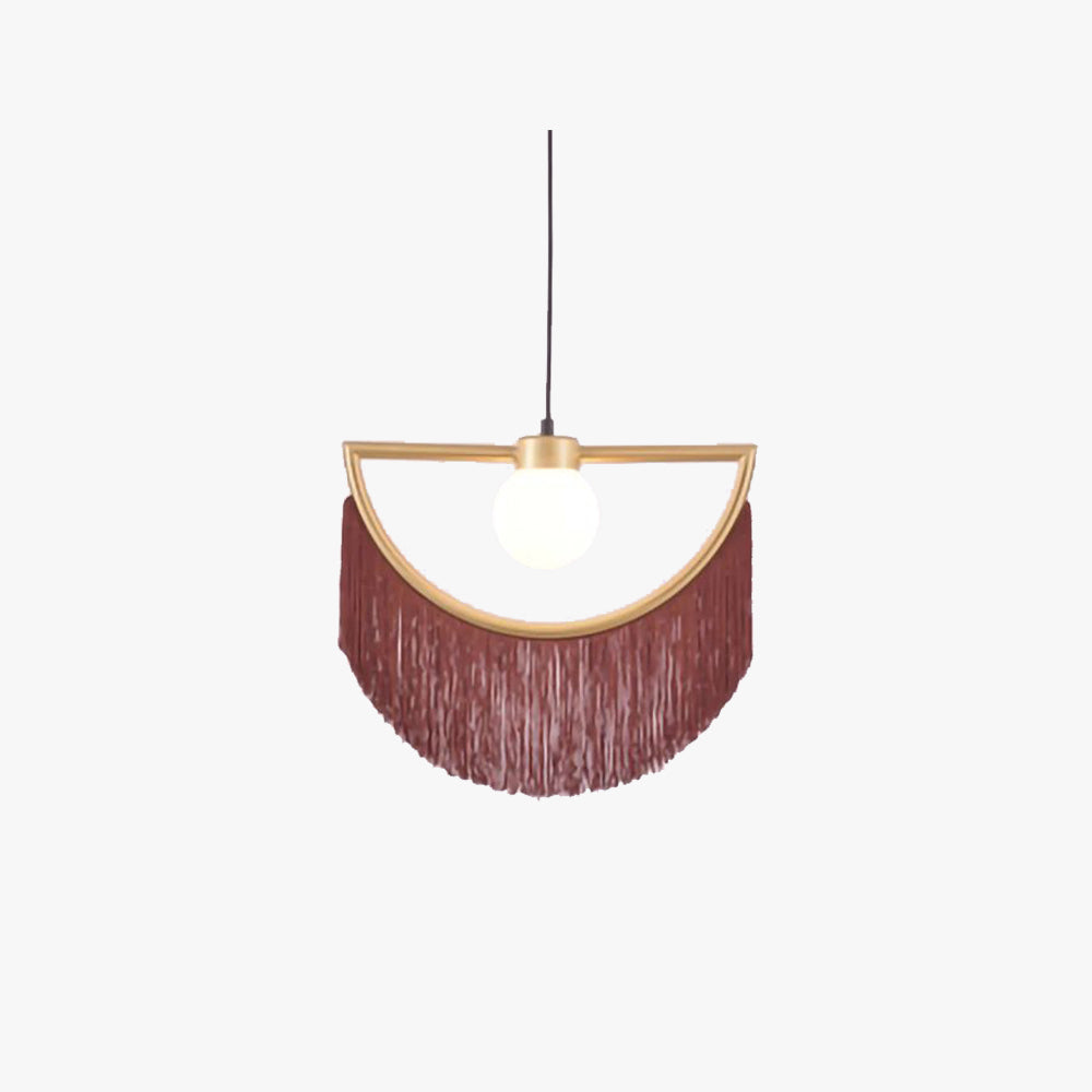 Minori Retro Fringe Fabric Pendant Light