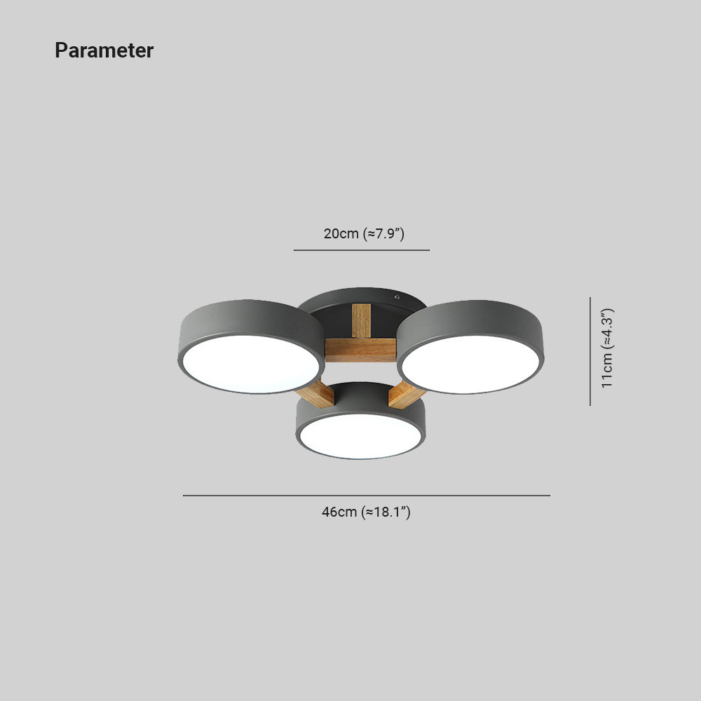 Minori Nordic Minimalist Flush Mount Ceiling Light