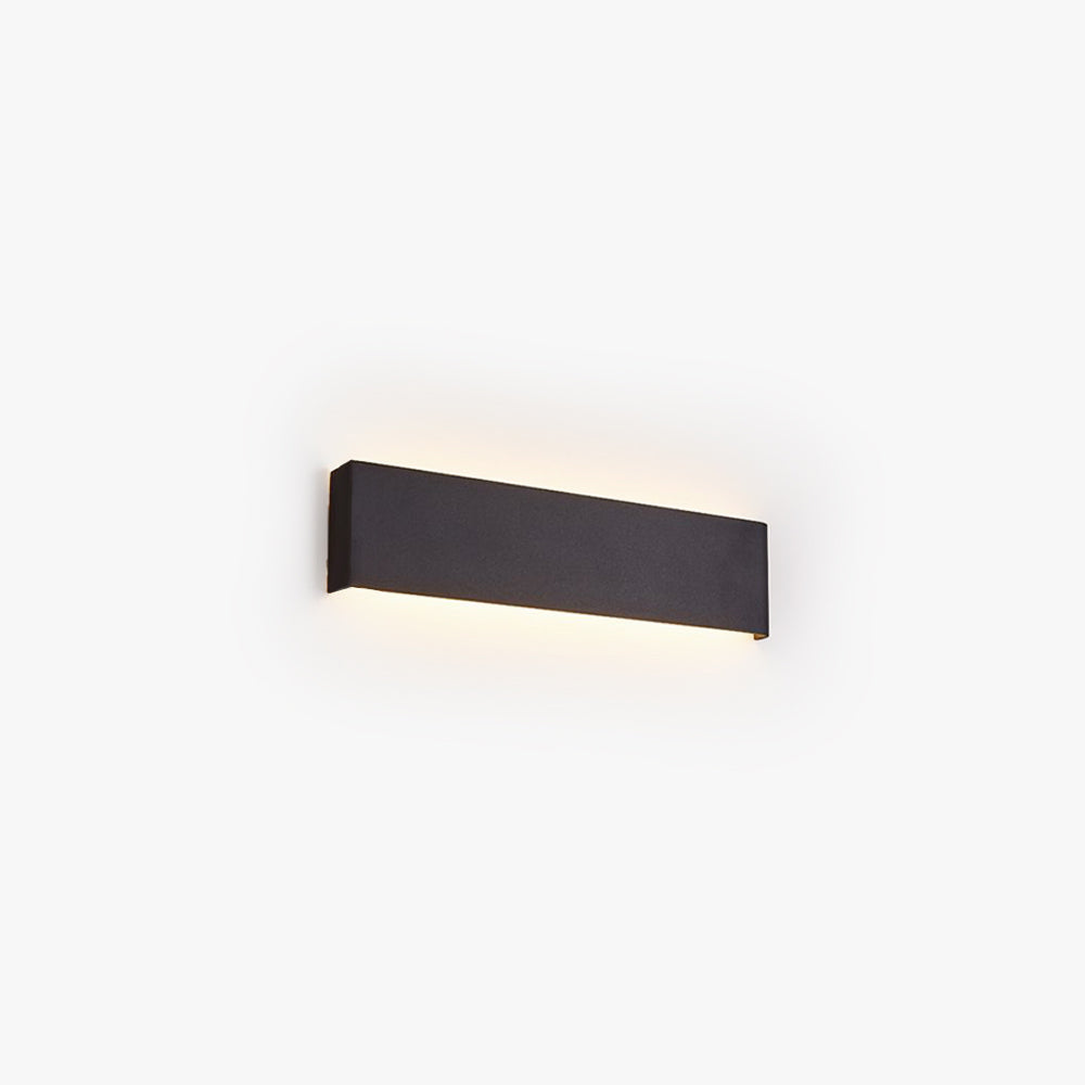 Edge Minimalist Rectangular Wall Lamp,Black/White/Gold,Bathroom