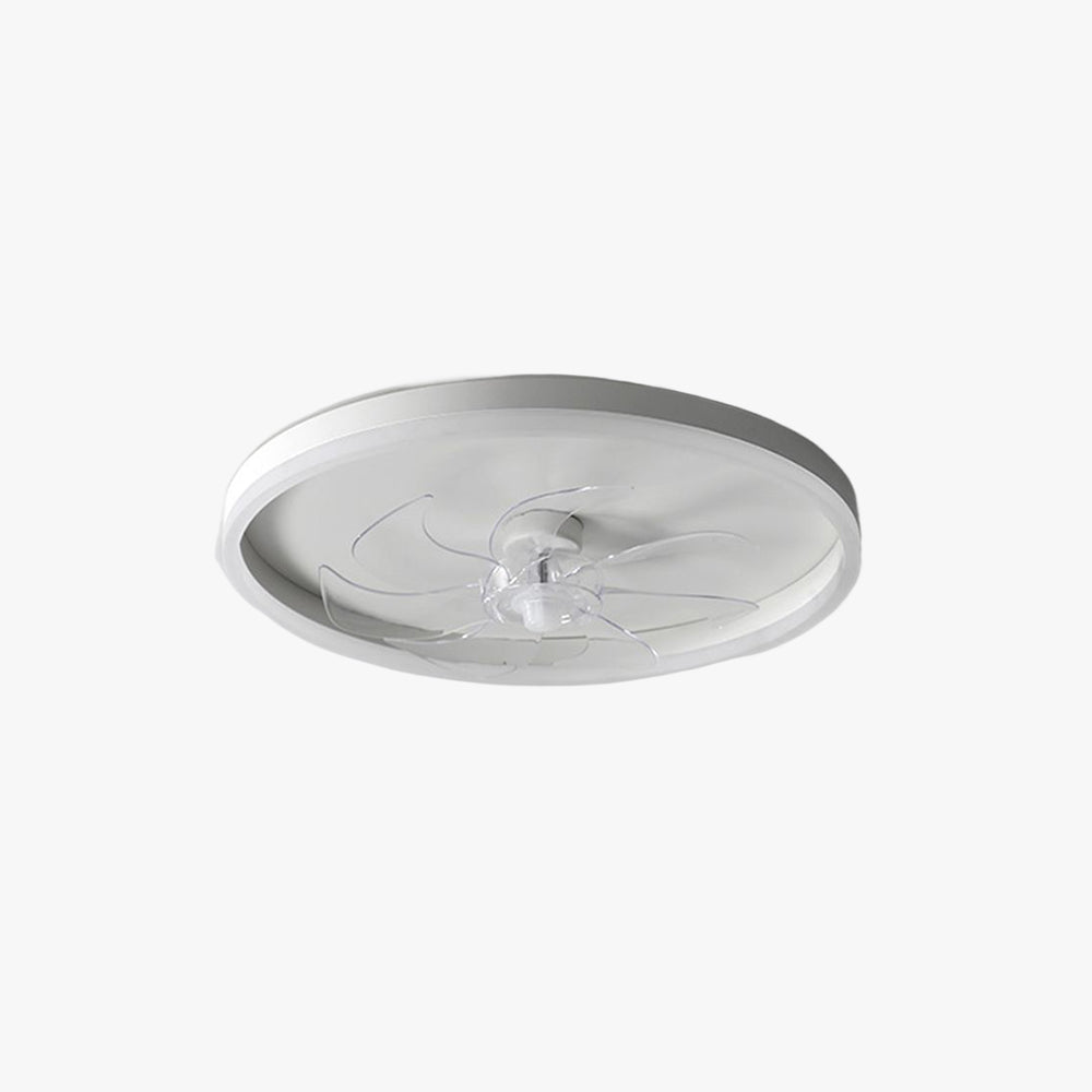 Edge 7-Blade Ring Ceiling Fan with Light, DIA 15.7"/19.7"/23.6"