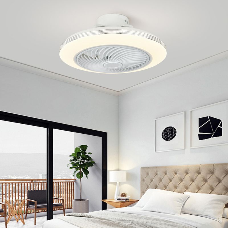 Edge Ceiling Fan with Light, 2 Color, DIA 20"