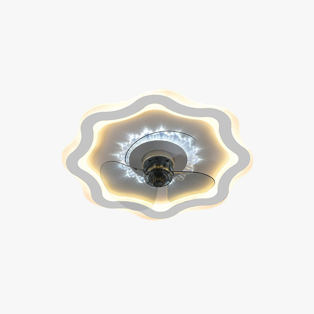 Morandi Ceiling Fan with Light, 5 Color, DIA 19"/20"