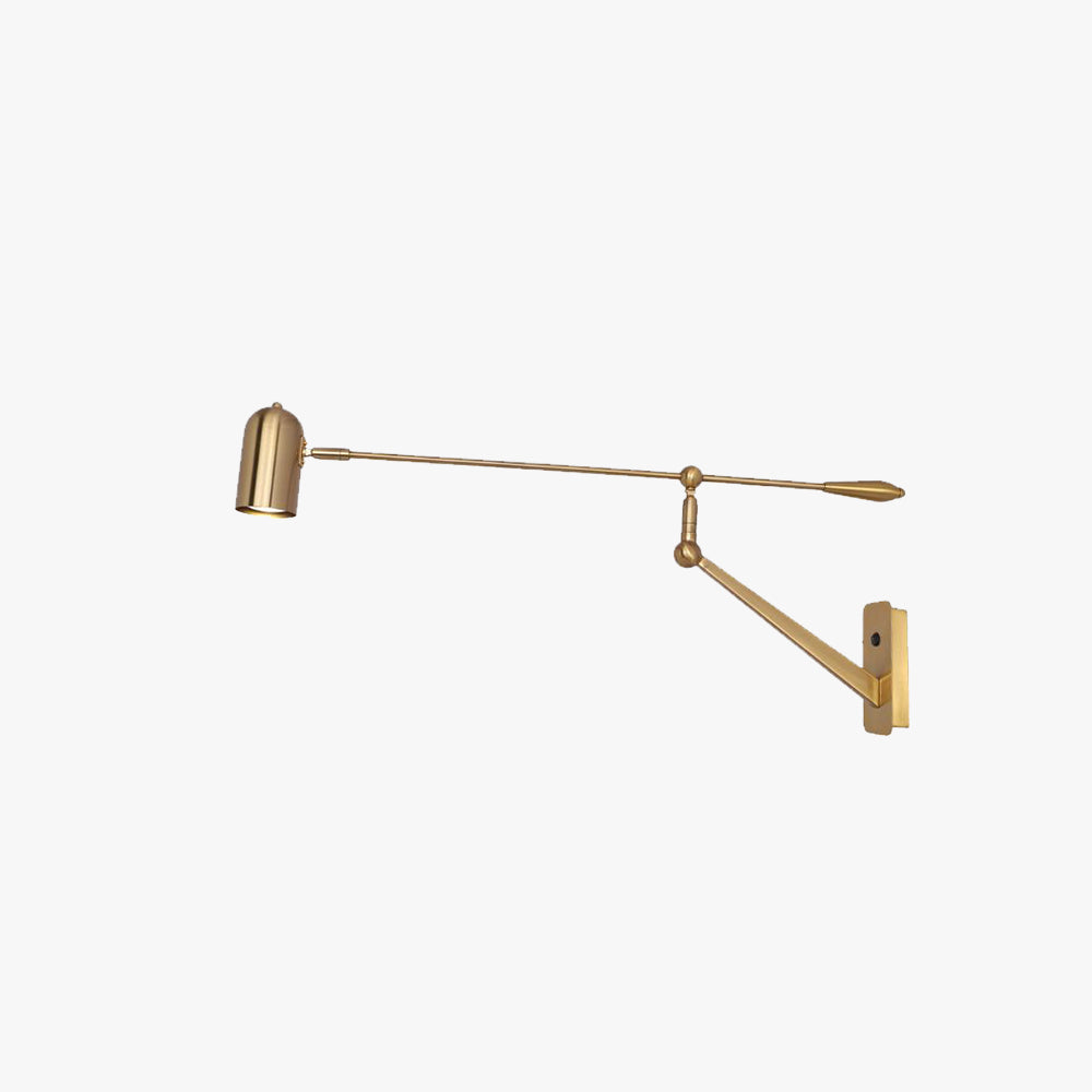 Freja Adjustable Gold Wall Lamp, 31.5"