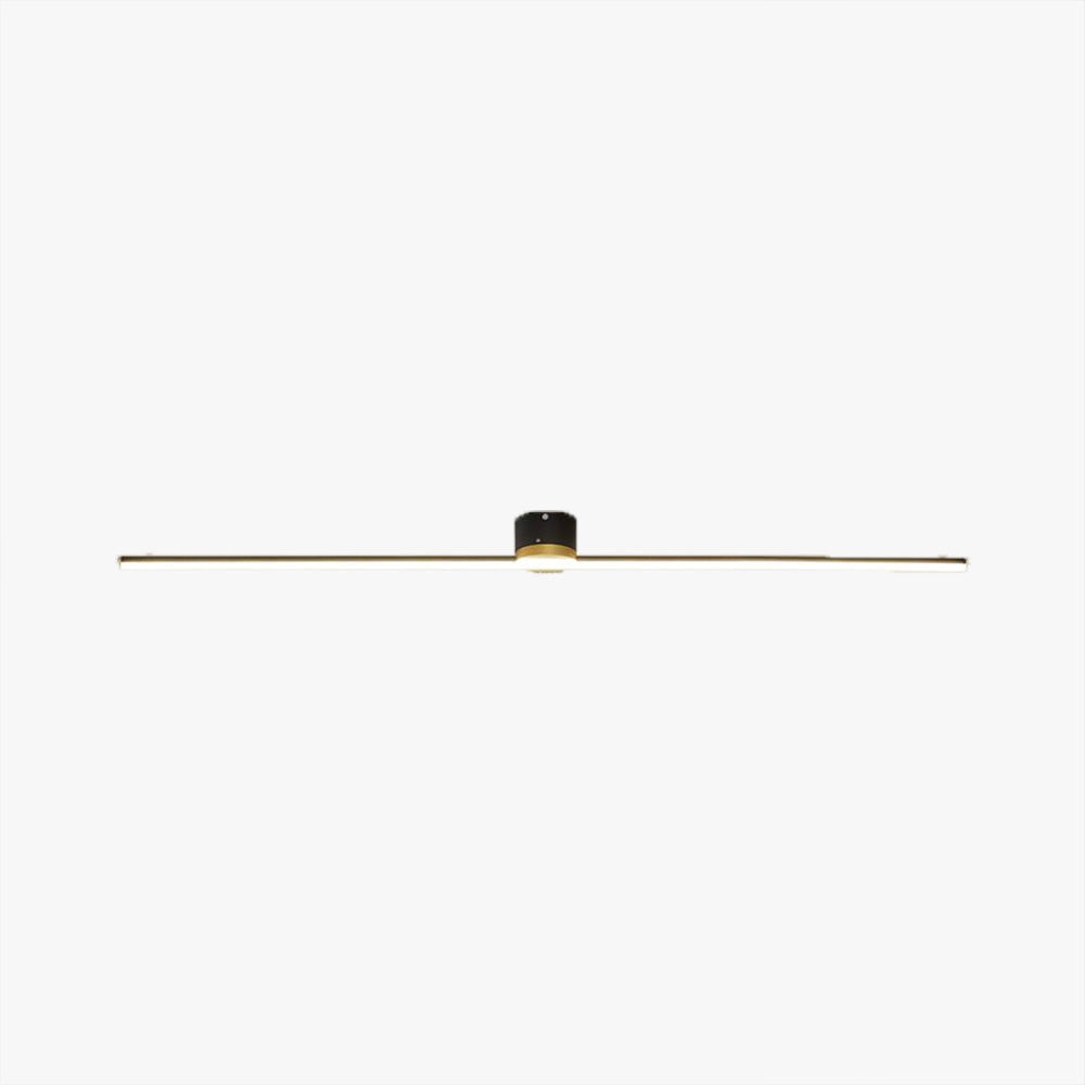 Modern Linear Flush Mount Ceiling Light Black/White Bedroom | Las Sola