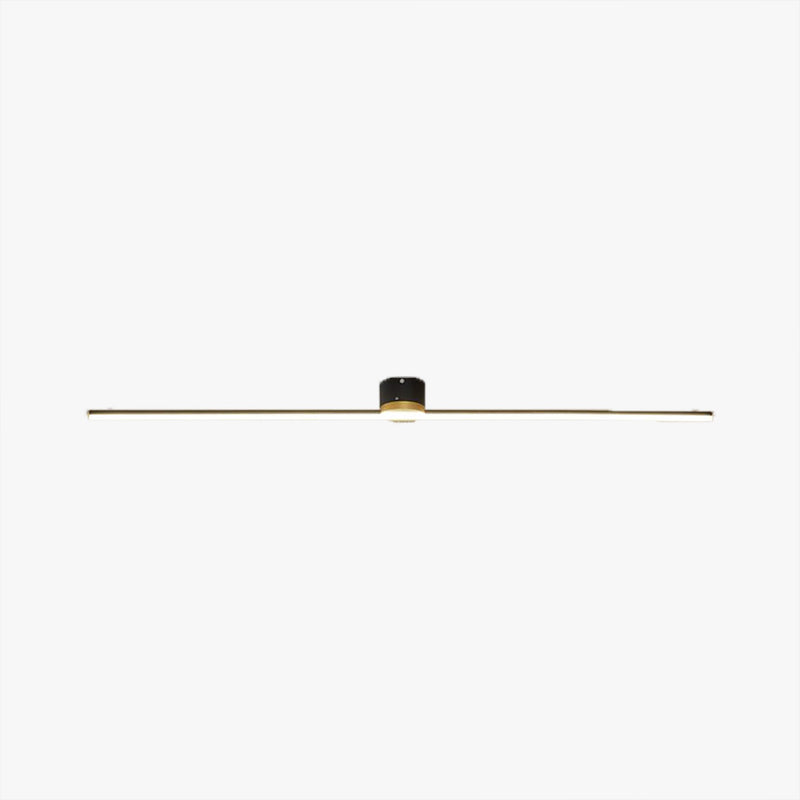 Modern Linear Flush Mount Ceiling Light Black/White Bedroom | Las Sola