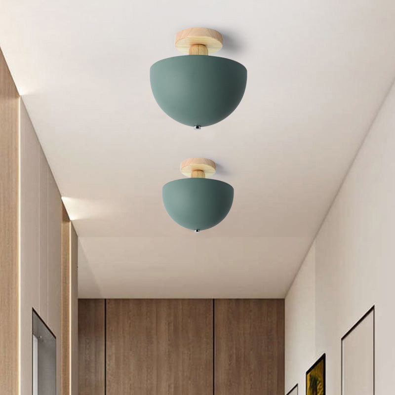 Ozawa Modern LED Ceiling Light Fixtures Wood/Metal Living Room