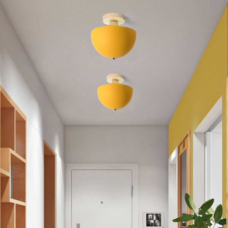 Ozawa Modern LED Ceiling Light Fixtures Wood/Metal Living Room