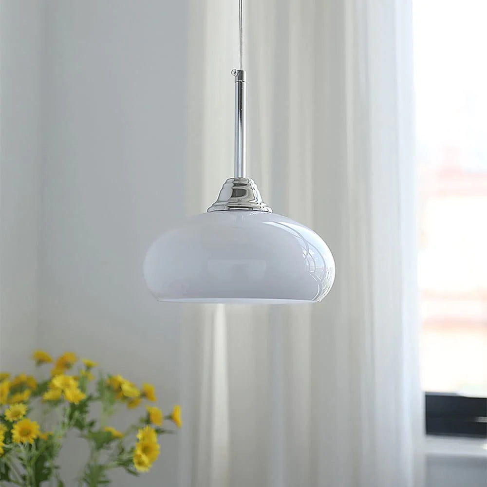 Hailie Simple Glass Metal Pendant Light Bedroom/Study