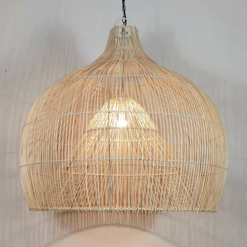 Muto Vintage Handmade Rattan Pendant Light Living Room