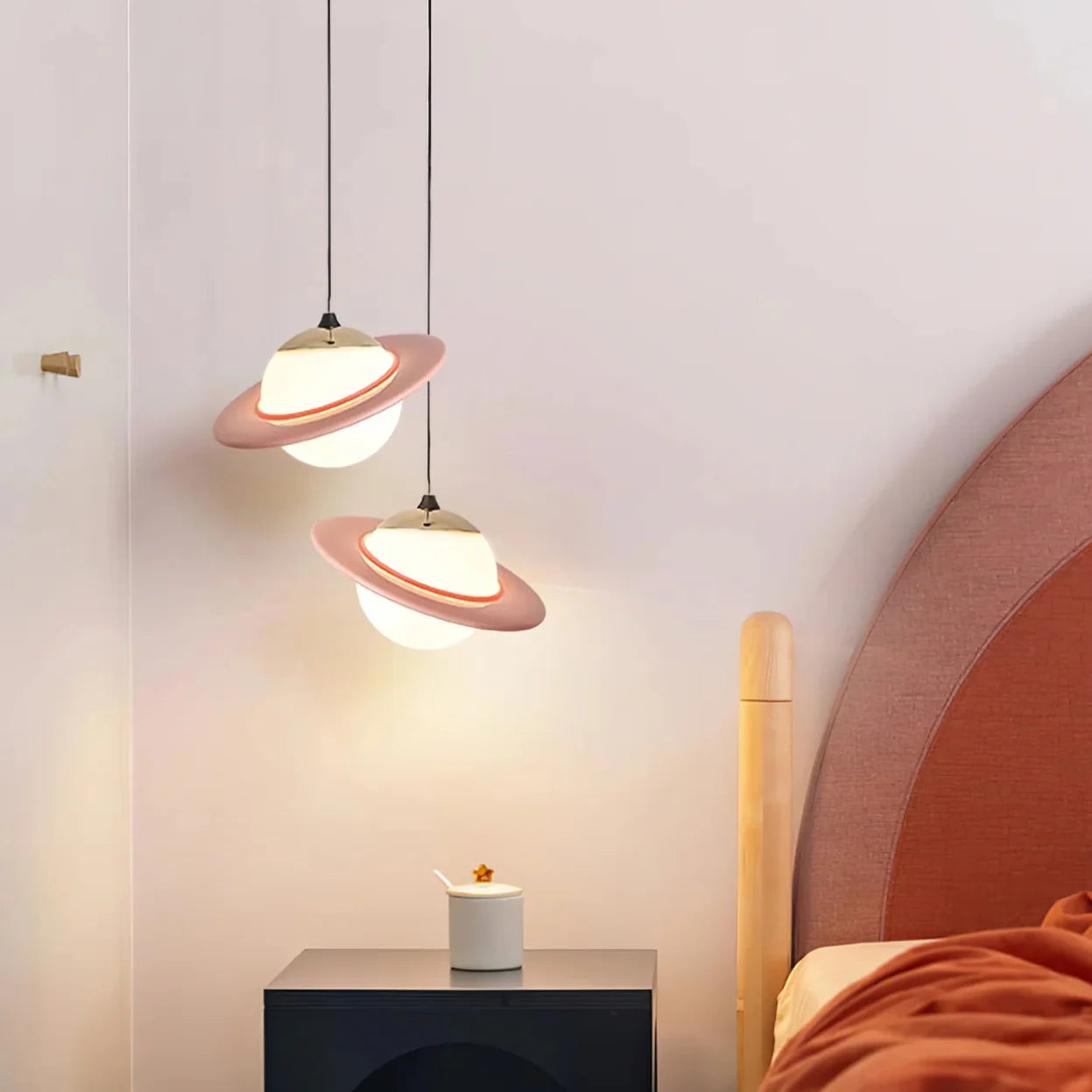 Morandi Creative Pendant Light Metal/Resin/Glass Bedroom/Study