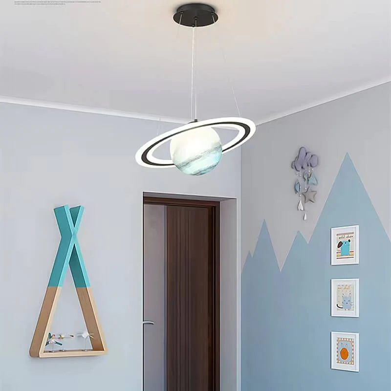 Fateh Designer LED Pendant Light Star Blue Orange Children's Room