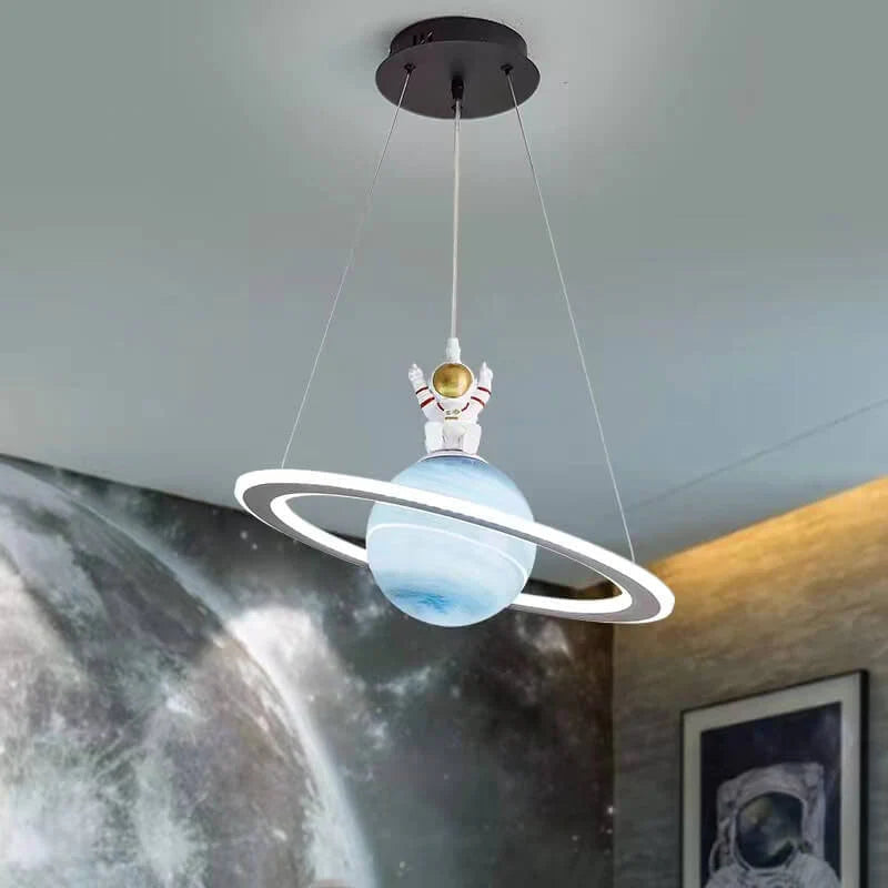 Fateh Designer LED Pendant Light Star Blue Orange Children's Room