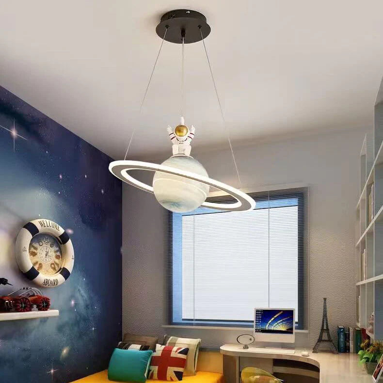 Fateh Designer LED Pendant Light Star Blue Orange Children's Room