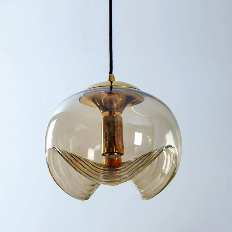 Hailie Design LED Globe Pendant Light Clear Glass Bar Counter