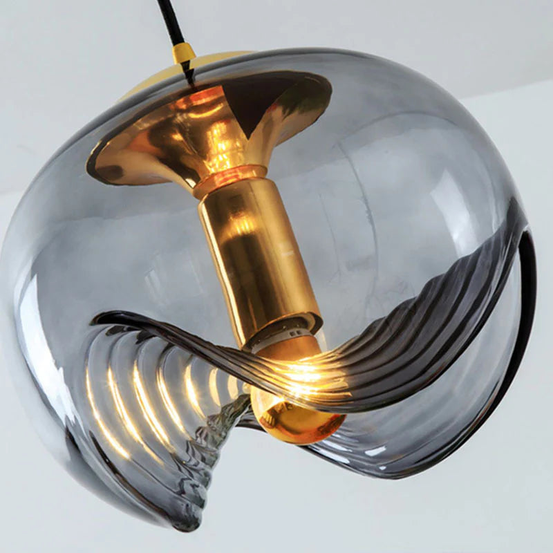 Hailie Design LED Globe Pendant Light Clear Glass Bar Counter