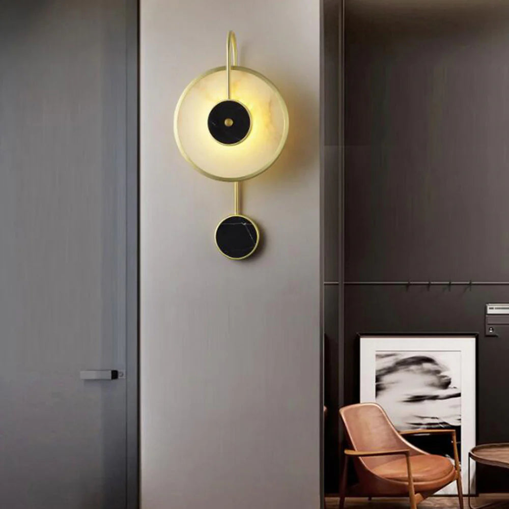 Kristy Modern Metal/Marble Indoor Wall Lamp Bedroom