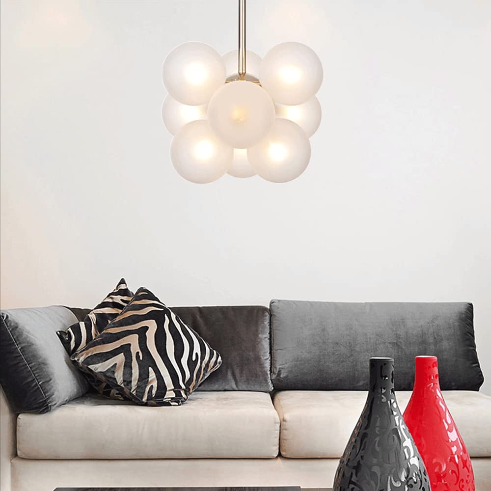 Valentina Minimalism Round Pendant Light Metal/Glass Bedroom