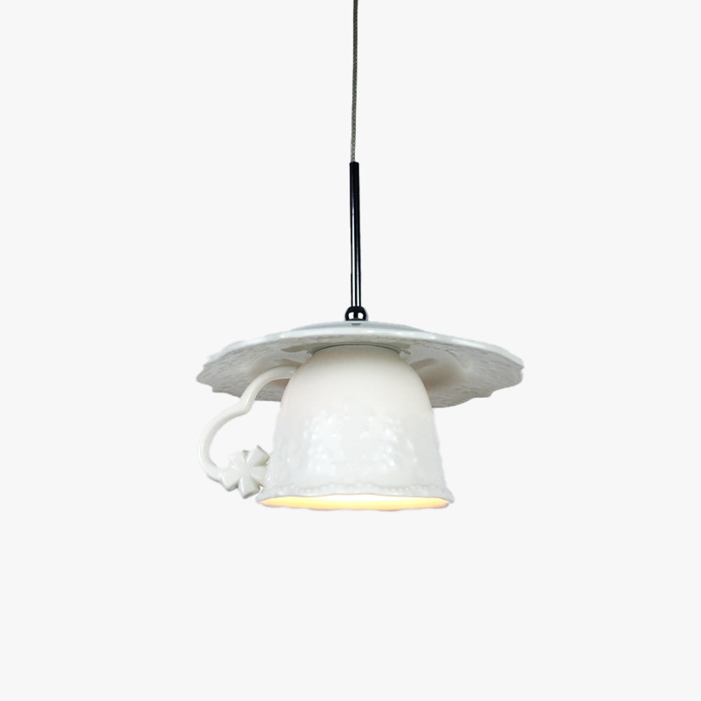 Hailie Nordic Cup Ceramic LED Pendant Light Living Room