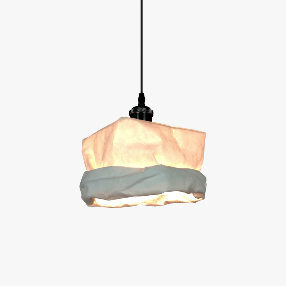 Hailie Vintage Cup Metal Paper LED Pendant Light Living Room Bedroom